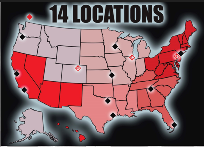 OCM map of nationwide support locations